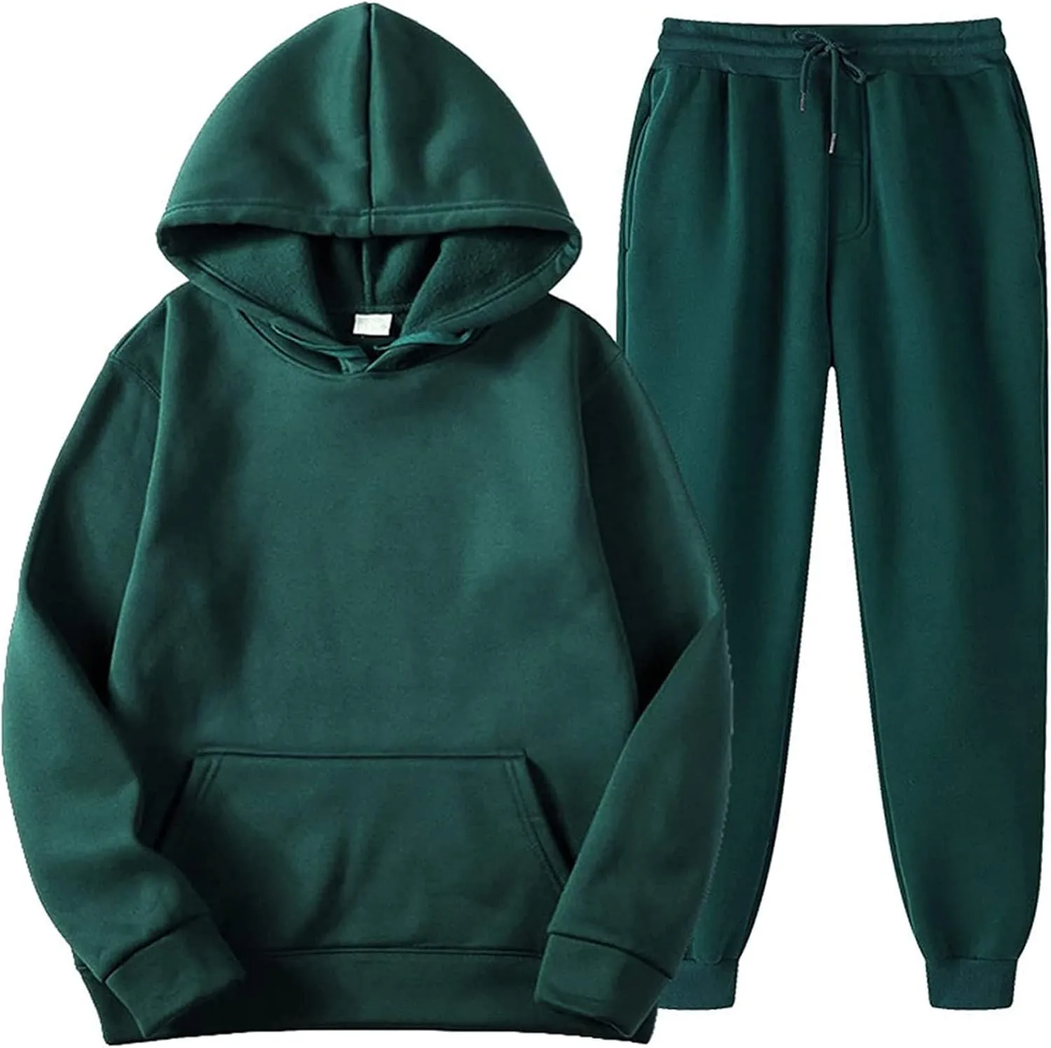 2Pcs Outfits Men's And Women's Sports Tracksuits Long Sleeve Pullover Hoodies,2024 Tall and Big Mens Winter