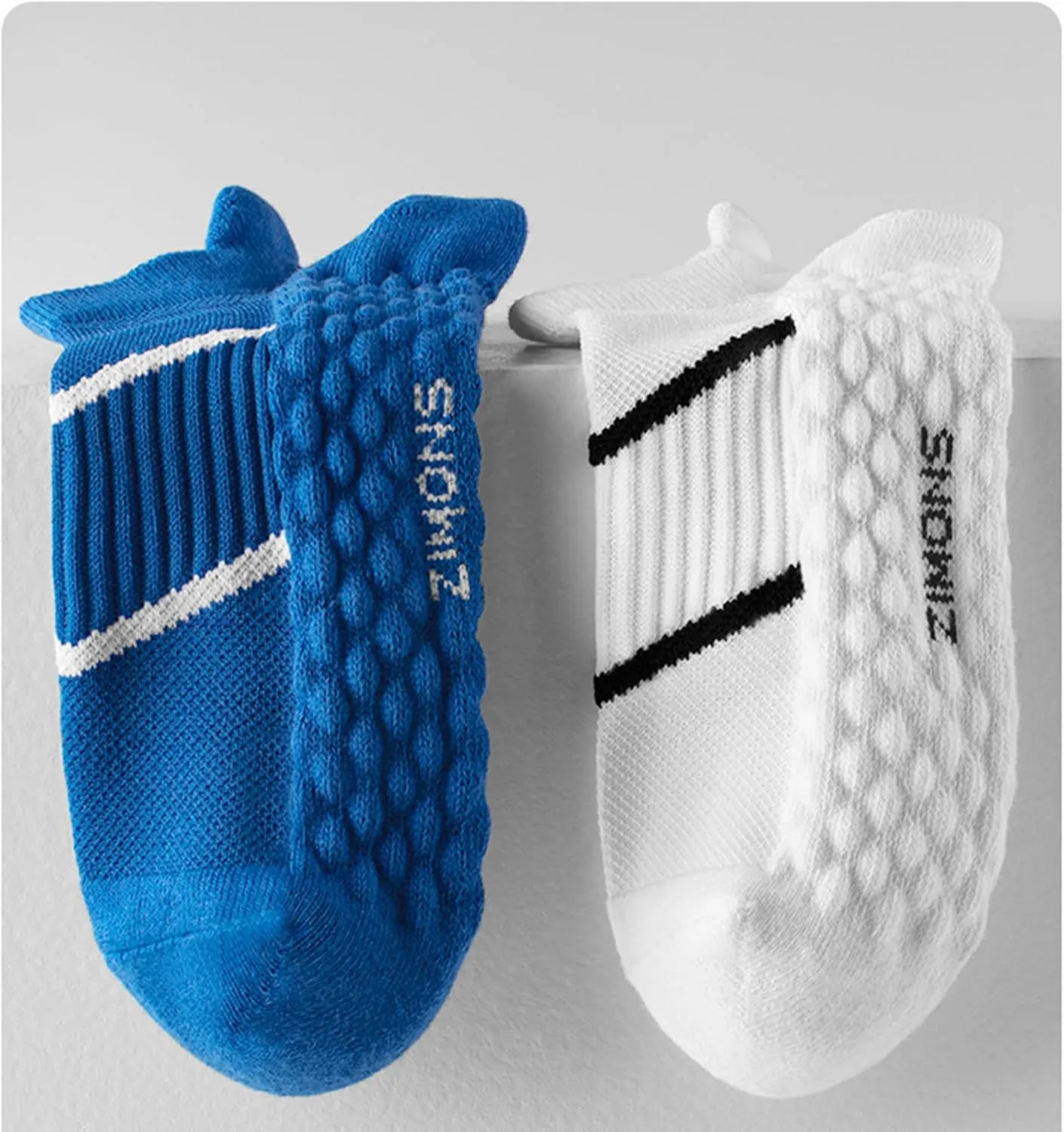 5 Pack Unisex Athletic Running Ankle Socks Cushioned Breathable Moisture Wicking Arch Support