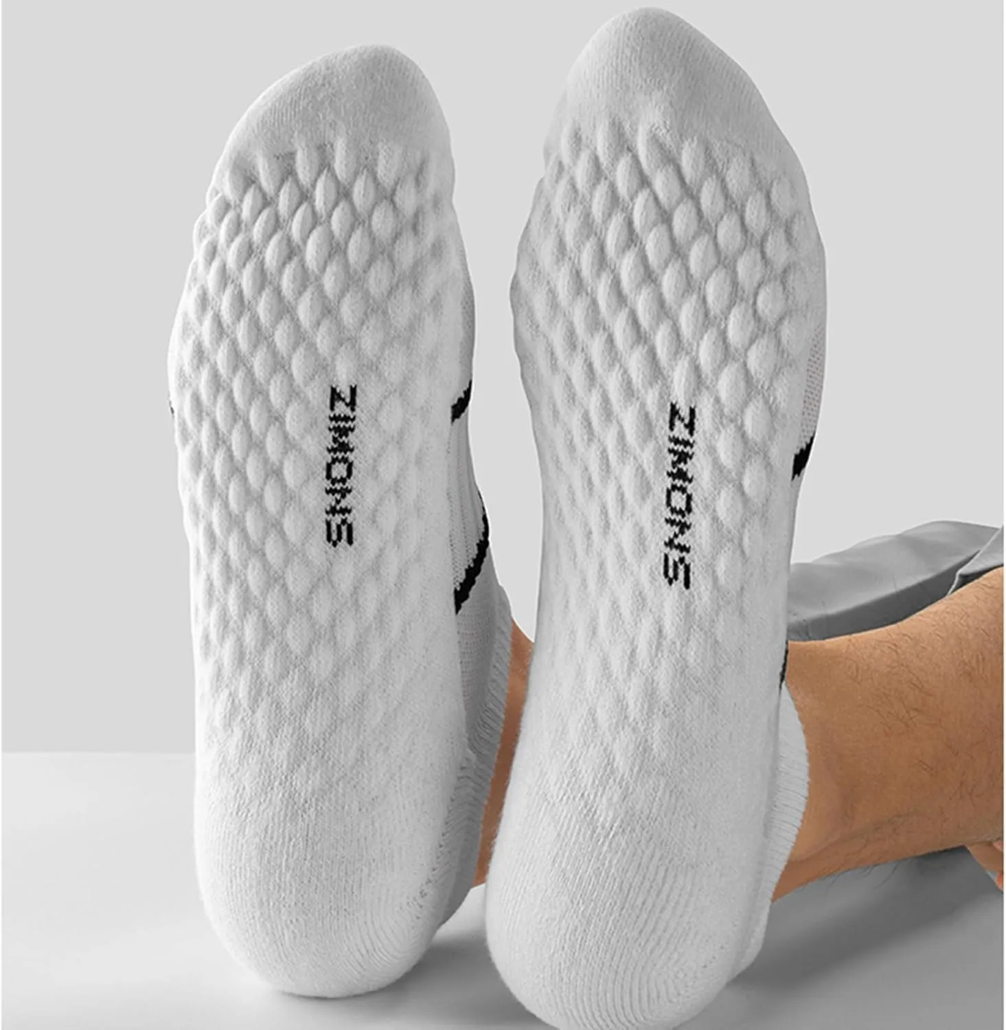 5 Pack Unisex Athletic Running Ankle Socks Cushioned Breathable Moisture Wicking Arch Support