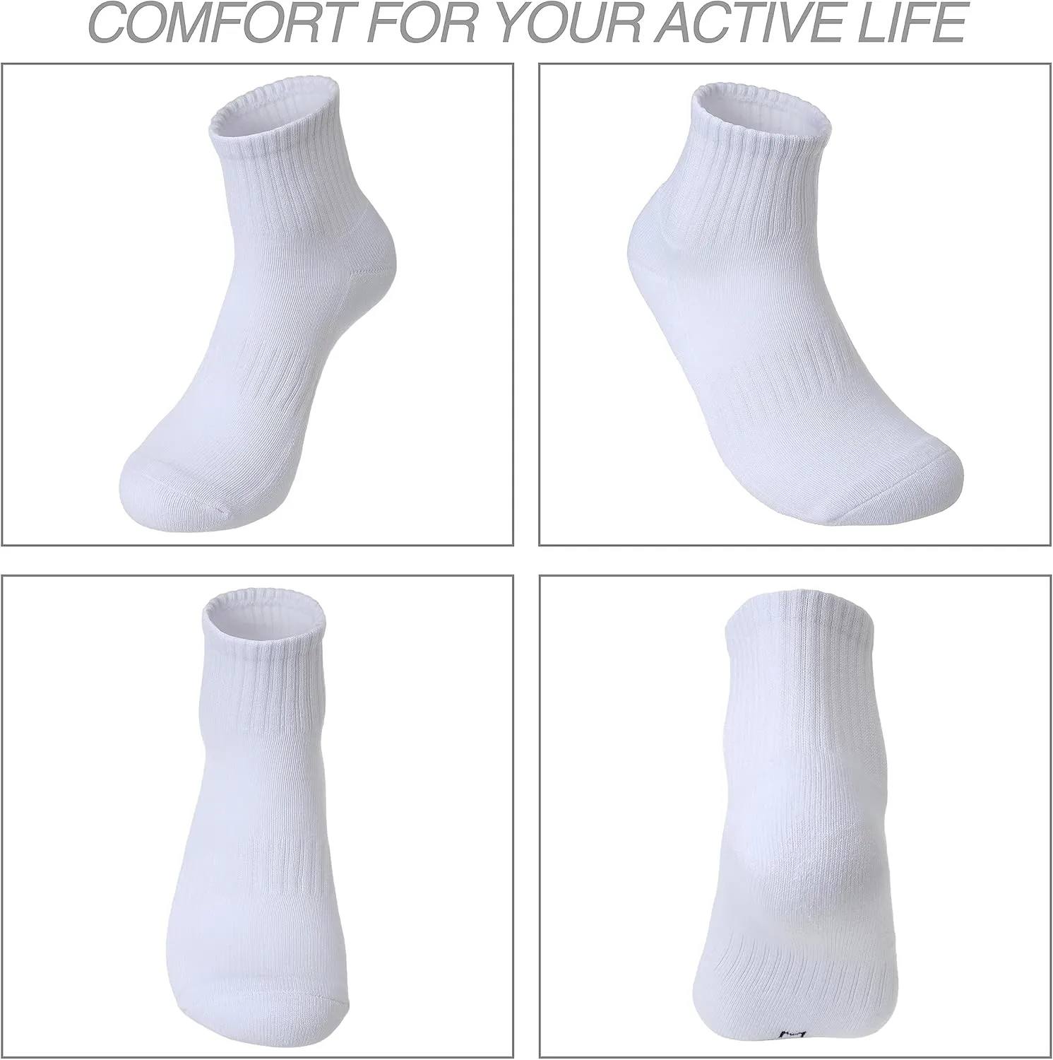 All-Day Comfort Cotton Socks for Running and Daily Wear