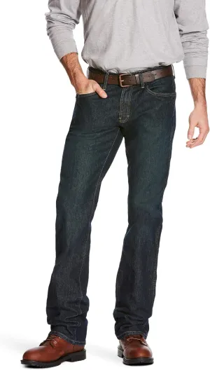 ARIAT Rebar M4 Low Rise DuraStretch Boot Cut Jean  Mens Work Jeans