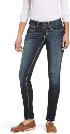 Ariat Women's R.e.a.l. Mid Rise Stretch Outseam Ella Skinny Jean