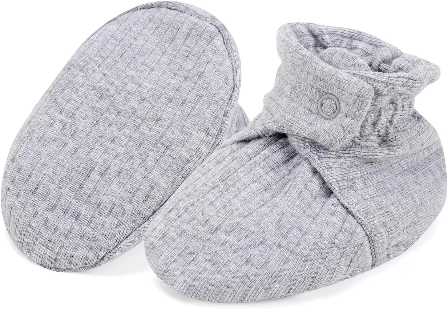 Baby Booties Newborn Infant Shoes Organic Cotton Adjustable Soft Cozy Warm Boots for Boy Girl