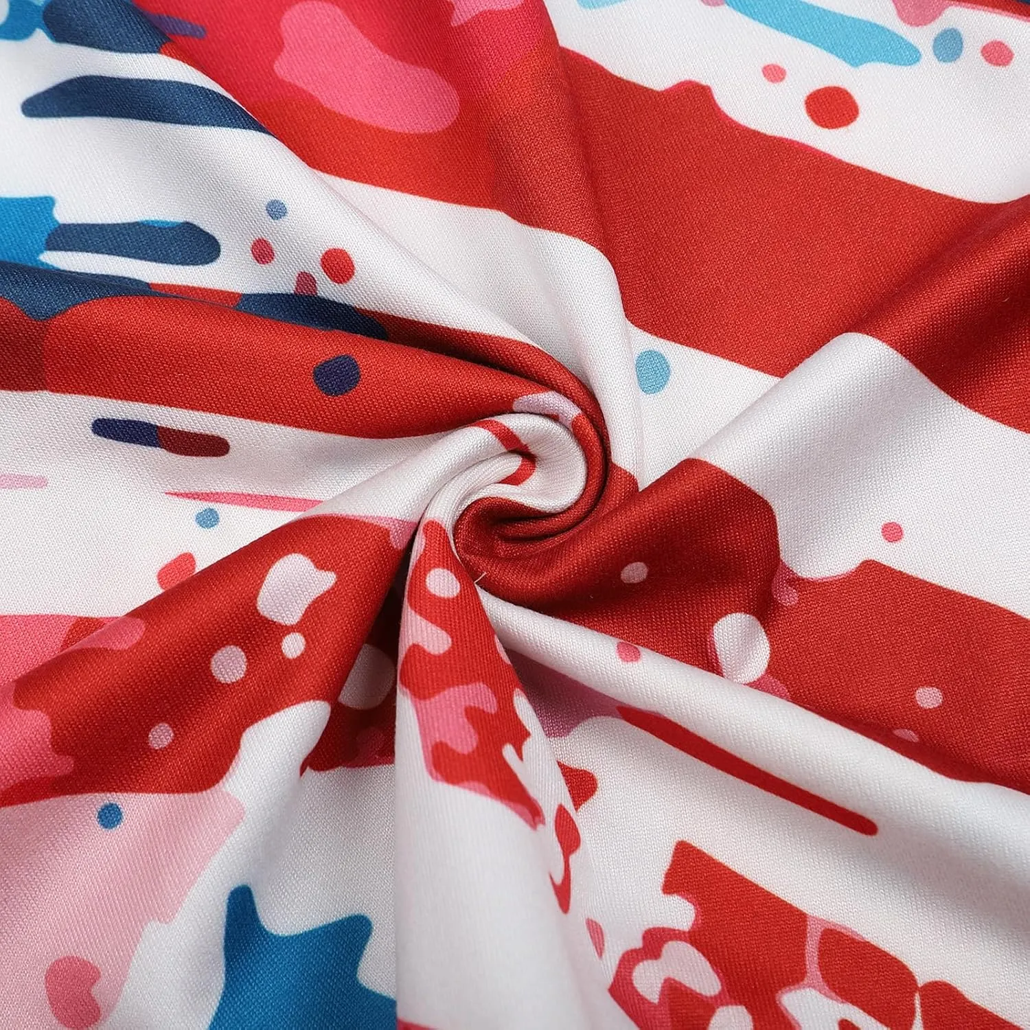 Boys Girls 3D Graphic 4th of July Shirts Funny American Flag Tshirts Kids Short Sleeve Tees 5-12 Years
