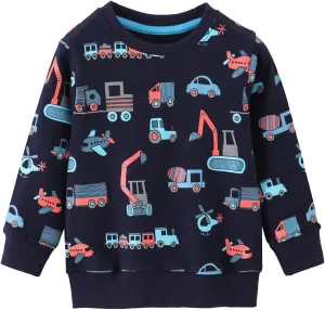 Boys Sweatshirts Cute Elephant Shirts Clothes Kids Pullover Hoodie Toddler Long Sleeve Cotton Sweatshirt Sweater