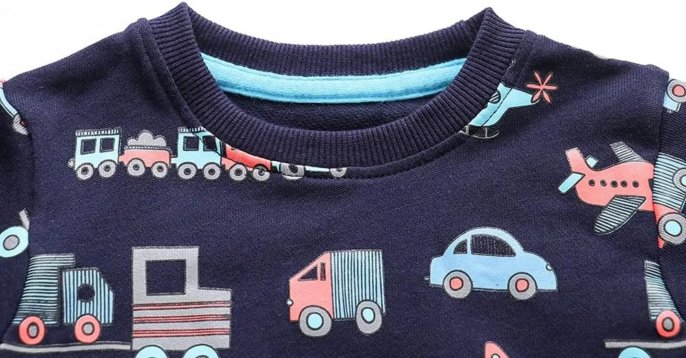 Boys Sweatshirts Cute Elephant Shirts Clothes Kids Pullover Hoodie Toddler Long Sleeve Cotton Sweatshirt Sweater
