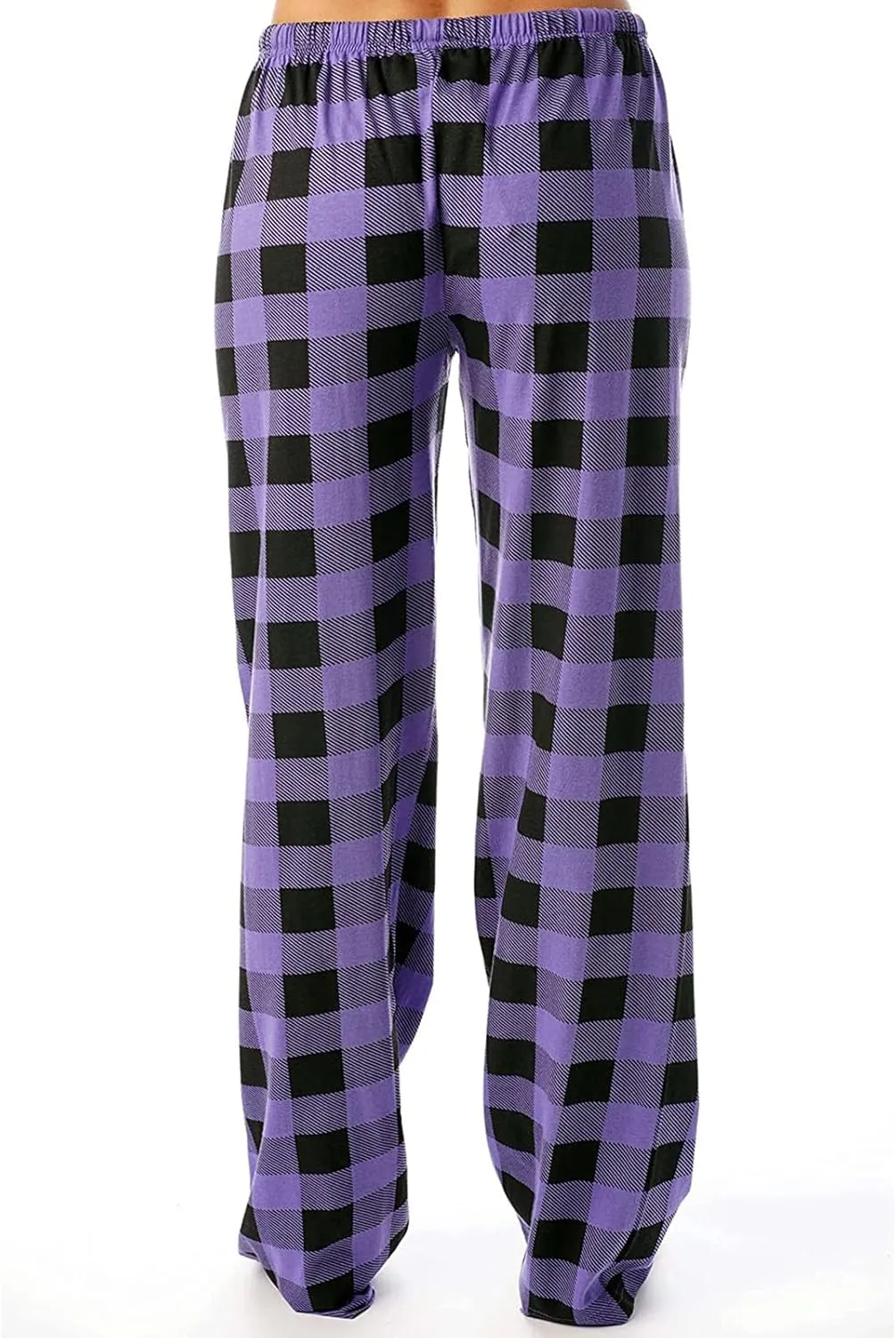 Buffalo Plaid Pajama Pants Women Drawstring Loose Comfy Wide Leg Lounge Pants Lightweight Soft Cozy Sleep Pants