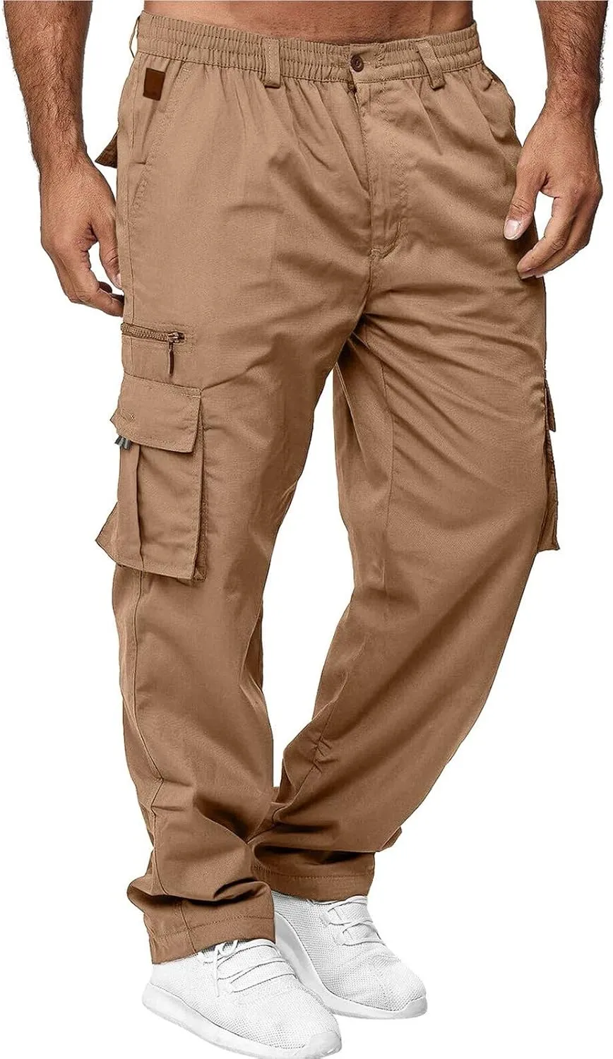 Cargo Lightweight Tactical Pants for Men Fashion Cargo Pants Multi Pocket Athletic Pants Casual Outdoor Trousers