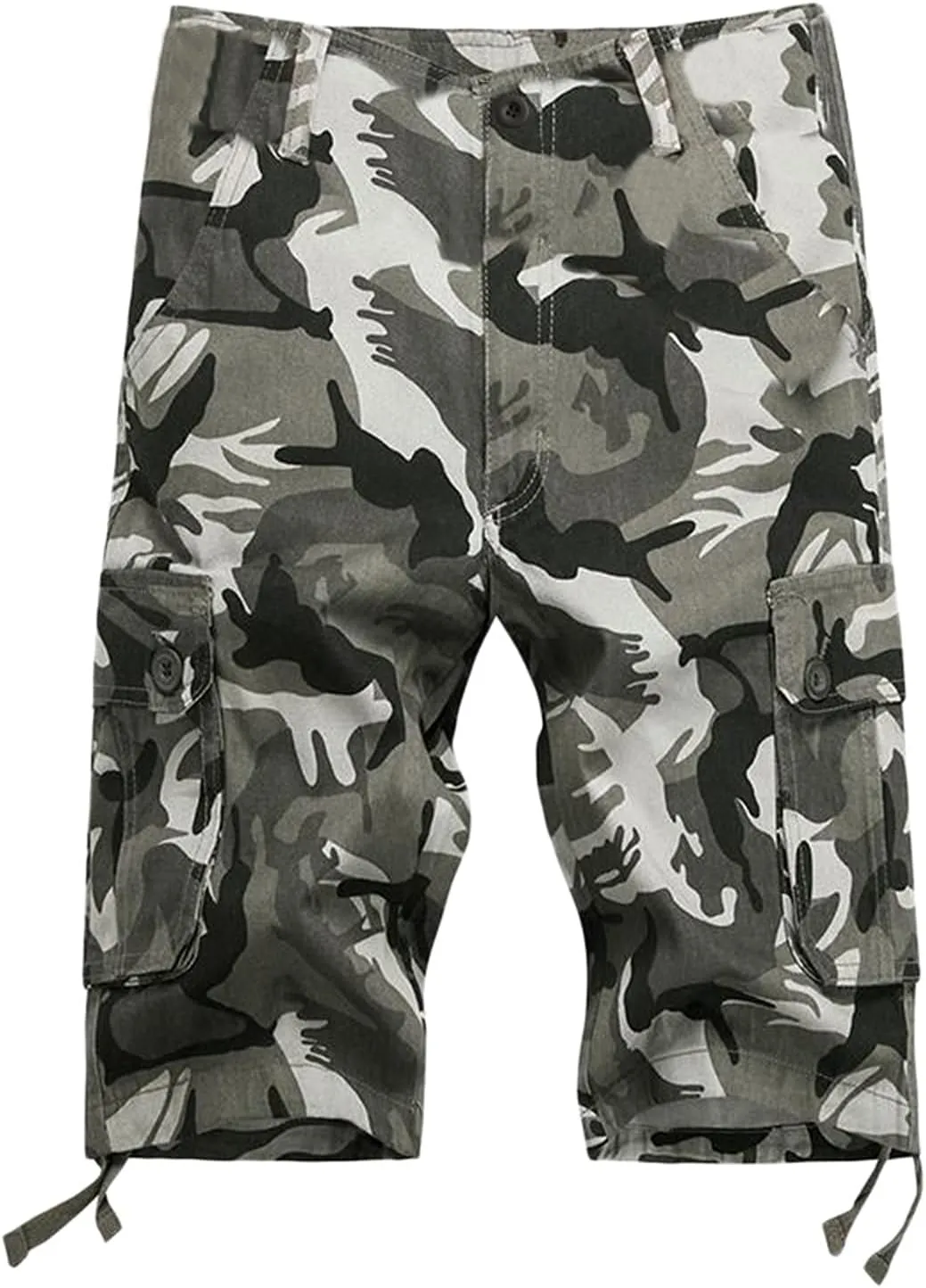 Cargo Shorts for Men Cotton Relaxed Fit Camouflage Camo Cargo Shorts Lightweight Outdoor Tactical Shorts