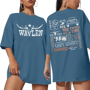 Cow Skull Women Oversized Shirts Country Music Tshirt Western T Shirt Vintage Music Lover Gift Rodeo Cowboy Graphic Tee