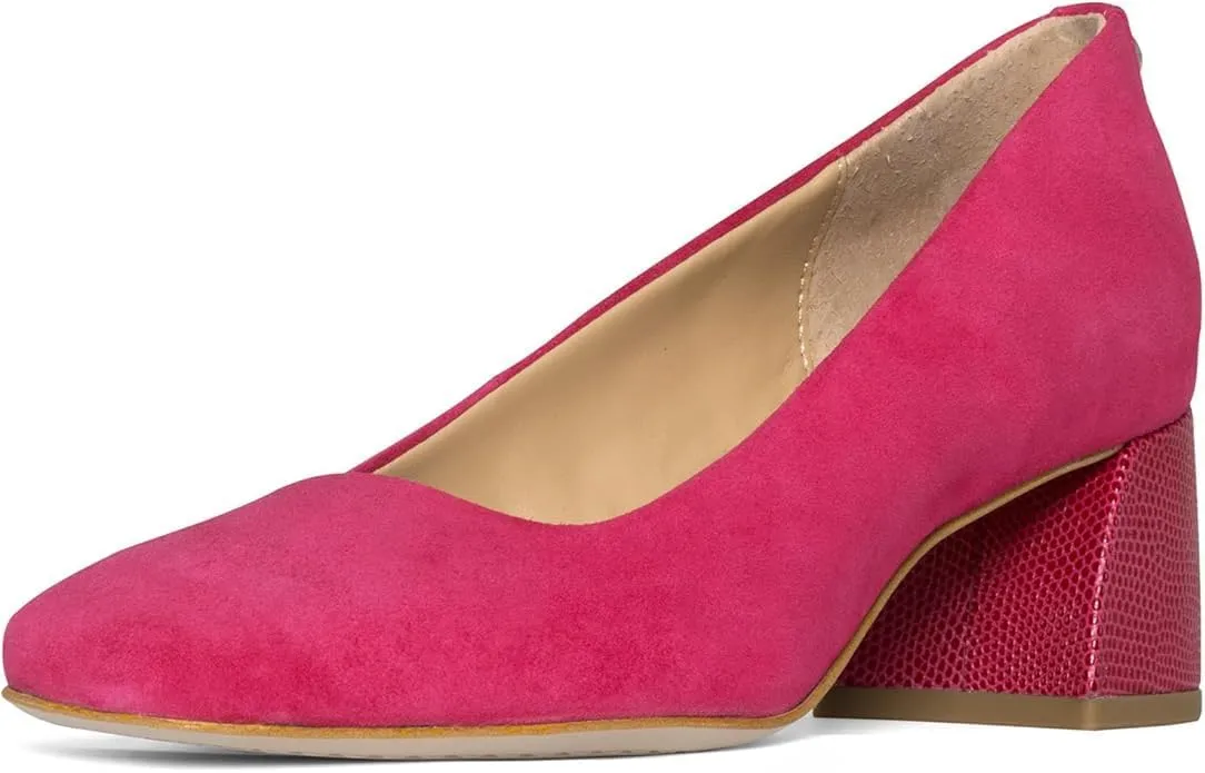 Donald Pliner Women's Aquarius 2" Block Heels, Square Closed Toe Chunky Heels for All Day Wear