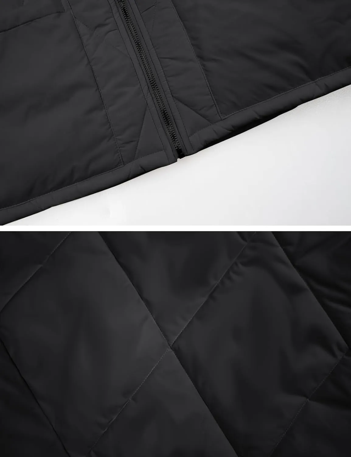 Flygo Womens Hooded Oversized Puffer Jacket Zip up Quilted Down Long Sleeve Winter Warm Hoodies Coat