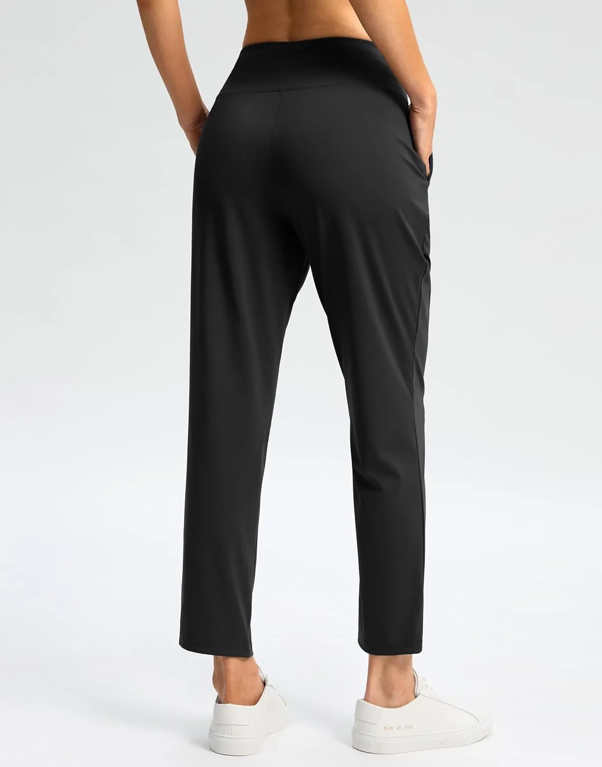 G Gradual Women's Pants High Waisted Ankle Pants 2 Pockets 7/8 Sweatpants for Golf Athletic Travel Casual Lounge