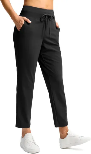 G Gradual Women's Pants High Waisted Ankle Pants 2 Pockets 7/8 Sweatpants for Golf Athletic Travel Casual Lounge