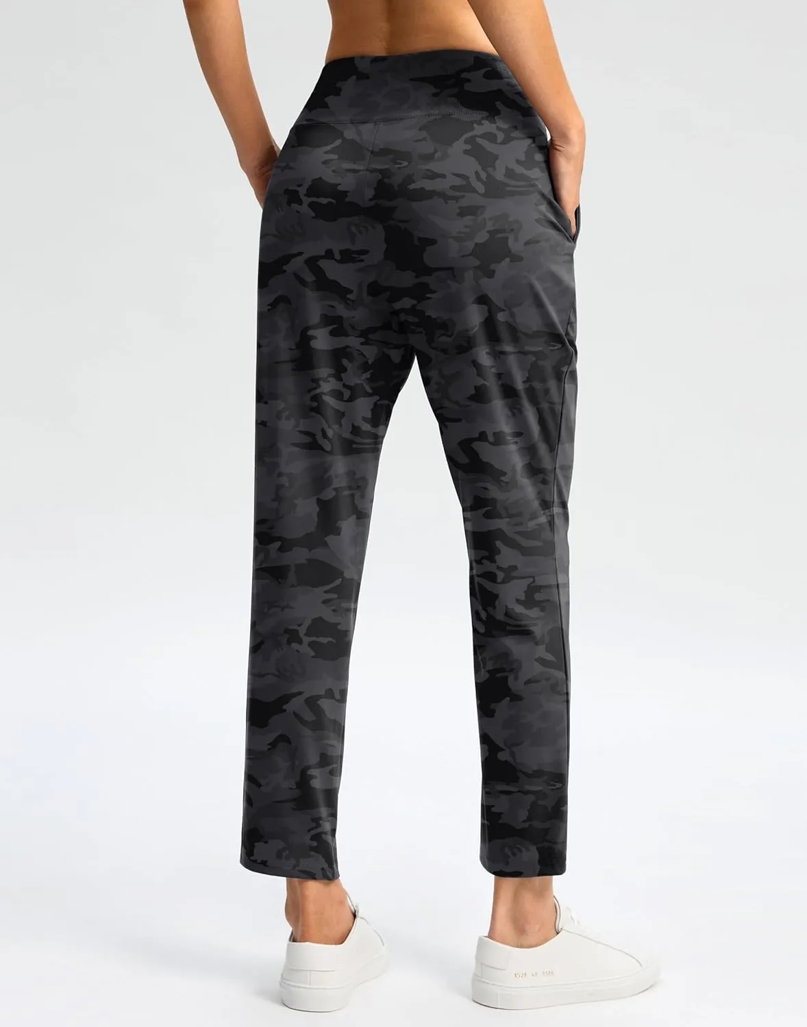 G Gradual Women's Pants High Waisted Ankle Pants 2 Pockets 7/8 Sweatpants for Golf Athletic Travel Casual Lounge