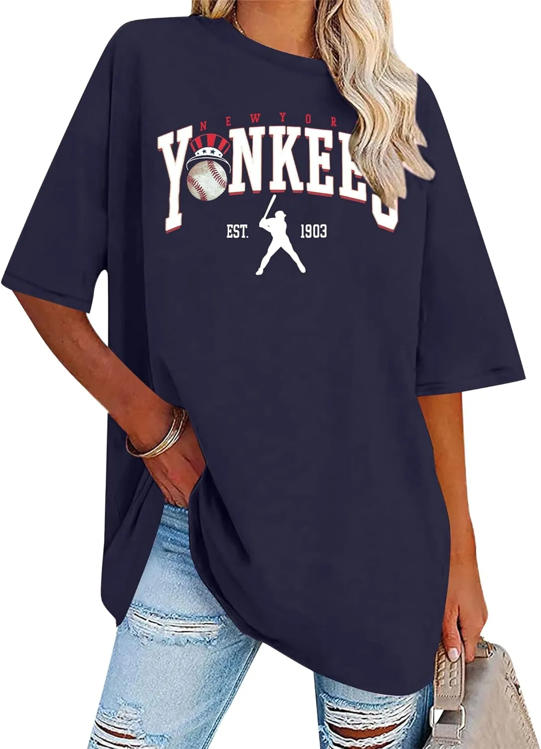 Game Day Shirt Baseball Shirts Women Oversized Baseball Team Graphic Tshirt Baseball Fan Shirt Casual Short Sleeve Tee Tops
