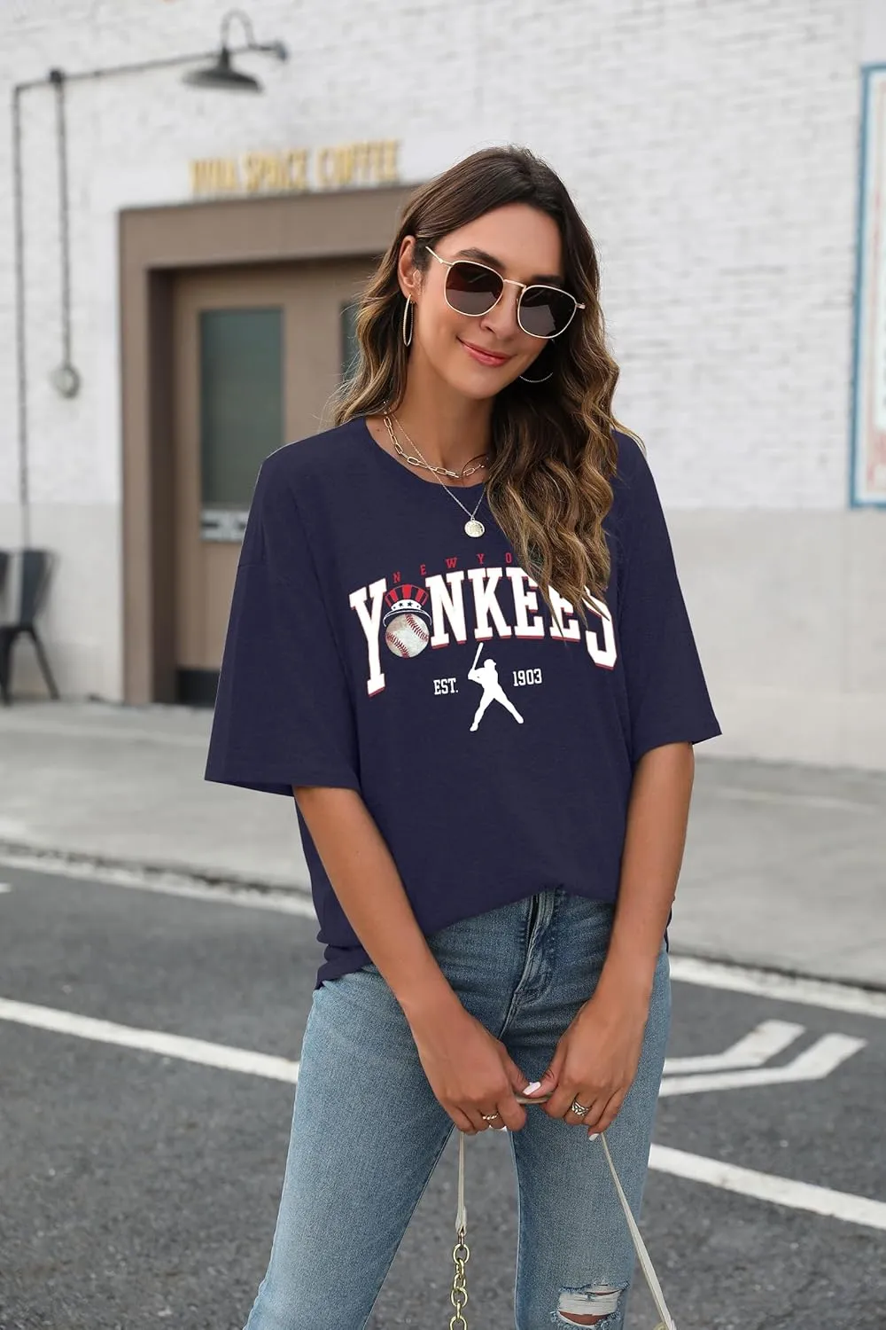 Game Day Shirt Baseball Shirts Women Oversized Baseball Team Graphic Tshirt Baseball Fan Shirt Casual Short Sleeve Tee Tops