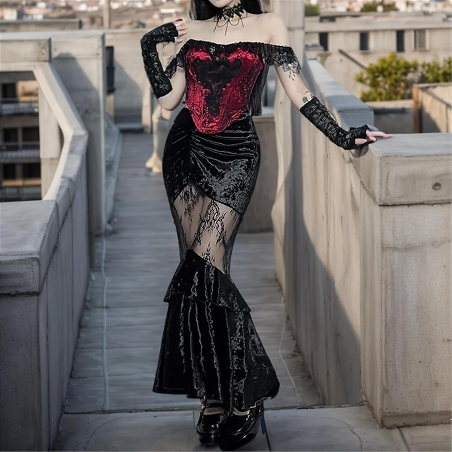 Goth Skirt Women Punk Emo Y2K Harajuku Preppy Vintage Rave Grunge Alt