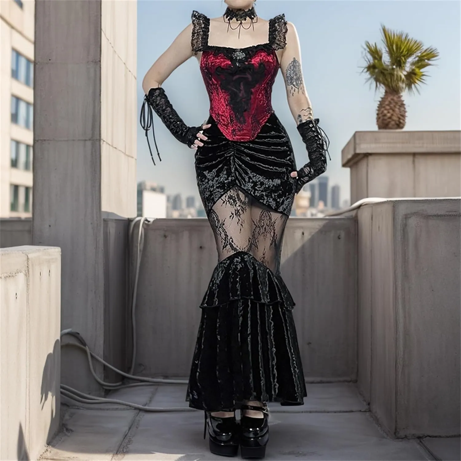 Goth Skirt Women Punk Emo Y2K Harajuku Preppy Vintage Rave Grunge Alt