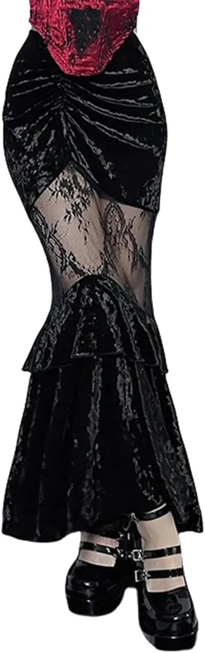 Goth Skirt Women Punk Emo Y2K Harajuku Preppy Vintage Rave Grunge Alt