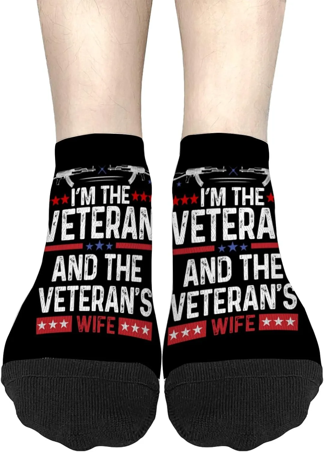 I'm The Veteran And The Veteran's Wife Womens No Show Socks Cotton Women Sock