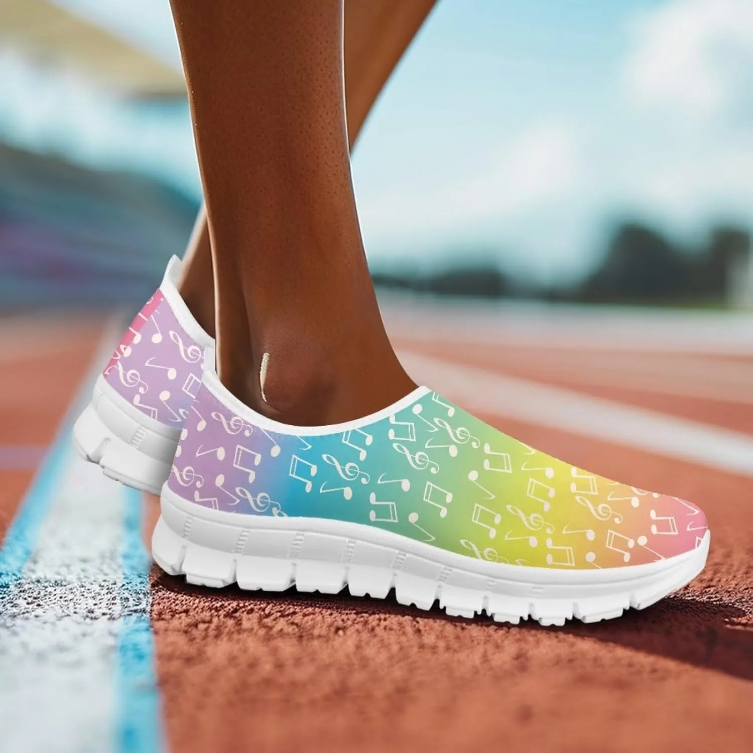 JoyLamoria Women's Loafers Hippie Flower Butterfly Sneakers Fashion Lightweight Low Top Sneakers All-Day Comfort & Support