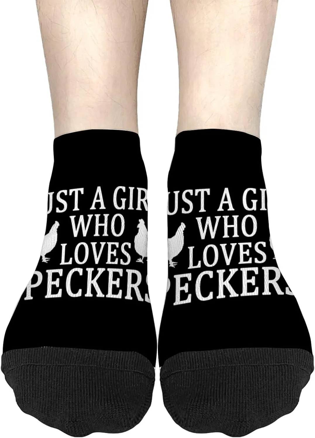 Just A Girl Who Loves Peckers Womens No Show Socks No Show For Women Sock