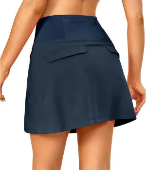 Little Donkey Andy Women's Pleated Tennis Skirts Athletic Golf Skorts High Waisted Casual Workout Sports Running Skirts