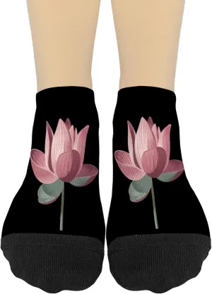 Lotus Flower Womens Athletic Socks Hidden Sock Women's