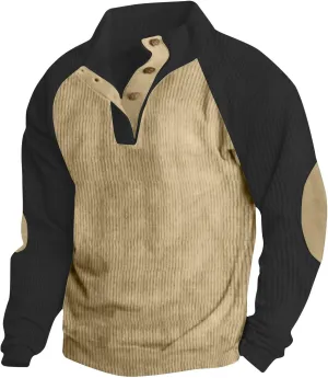 Man Fashion Casual Sports Stand Collar Button Patchwork Short Sleeve Stand-up Collar Blouse Shirt Tops 2024 Mens