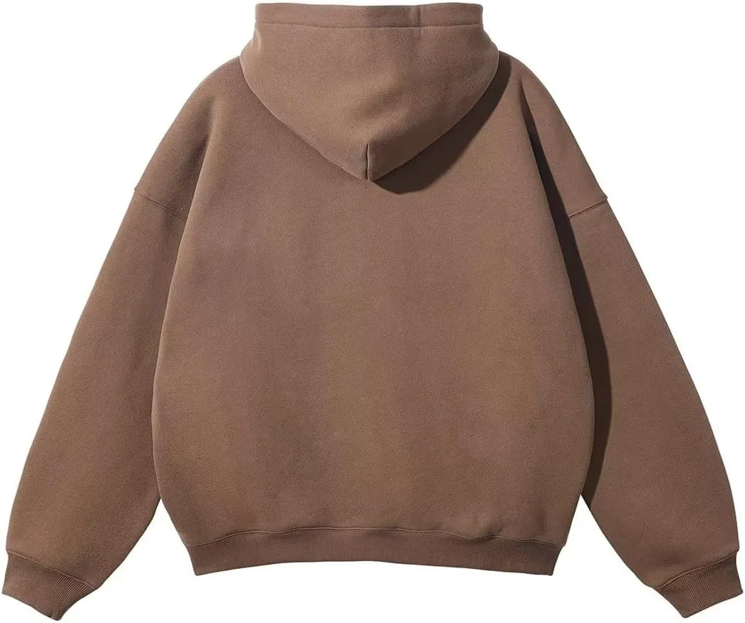 Men Hoodies Long Sleeve Pocket Casual Fleece Sweatshirt Mens Hip-Hop Pullovers Unisex