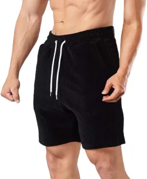 Mens 2023 Athletic Gym Shorts Cotton Jogger Workout Lounge Jersey Sweat Shorts Breathable Below Knee Short Pants