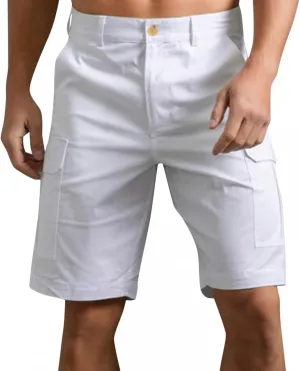 Mens Cargo Shorts 11" Inseam Stretch Hiker Cargo Shorts Multi Pocket Solid Drawstring Tactical Pant Outdoor Walk Shorts