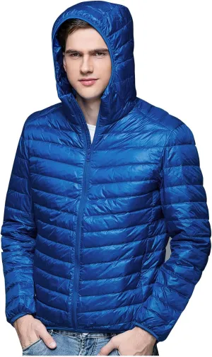 Men's Down Jacket Packable Lightweight Water-Resistant Jackets Warm Winter Puffer Jacket Waterproof Thicken Coats