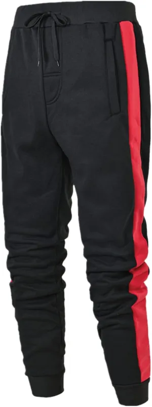 Mens Heavyweight Fleece Casual Joggers Sweatpants Oversized Hip Hop Western Yoga Sweatpants Big and Tall Travel Pants