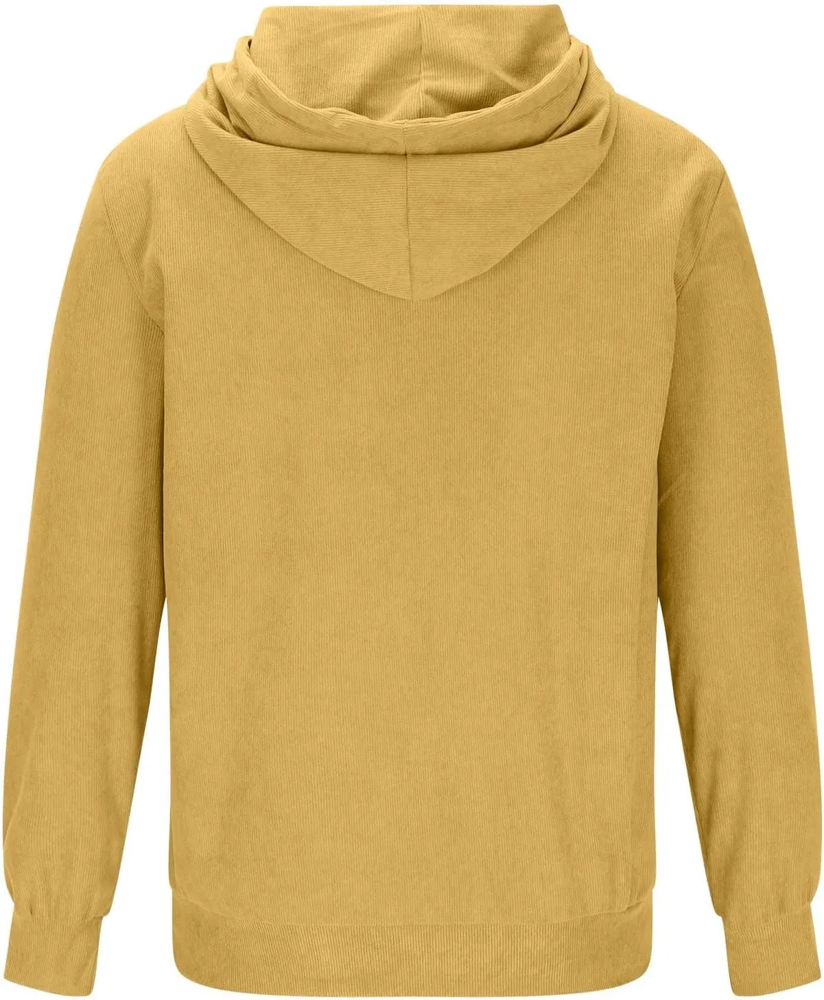 Mens Hooded Sweatshirt Long Sleeve Casual Corduroy Drawstring Pullover Hoodies with Pocket,2024 Tall and Big Tops