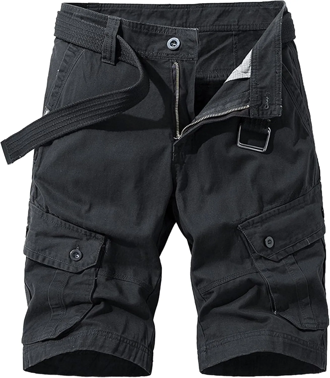 Men's Military Cargo Jean Trunk Outdoor Twill with Pockets Shorts Relaxed Fit Elastic Camo Short Pant