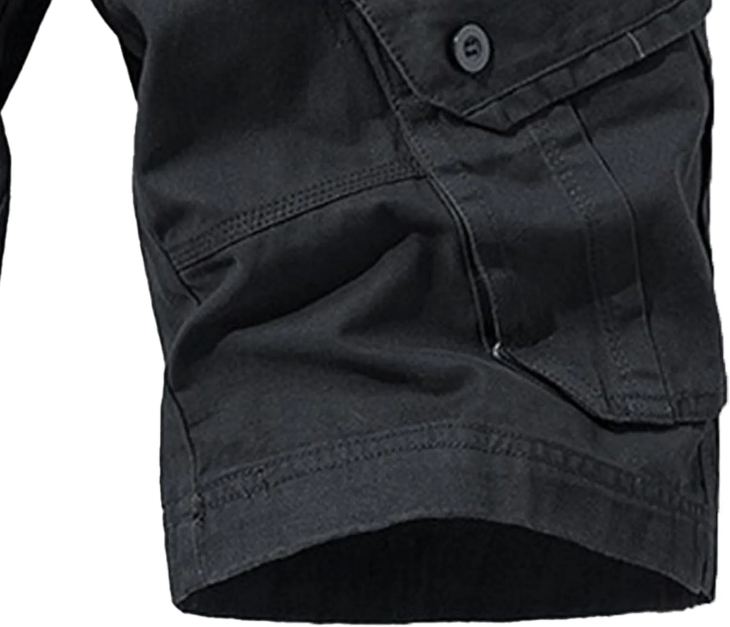 Men's Military Cargo Jean Trunk Outdoor Twill with Pockets Shorts Relaxed Fit Elastic Camo Short Pant
