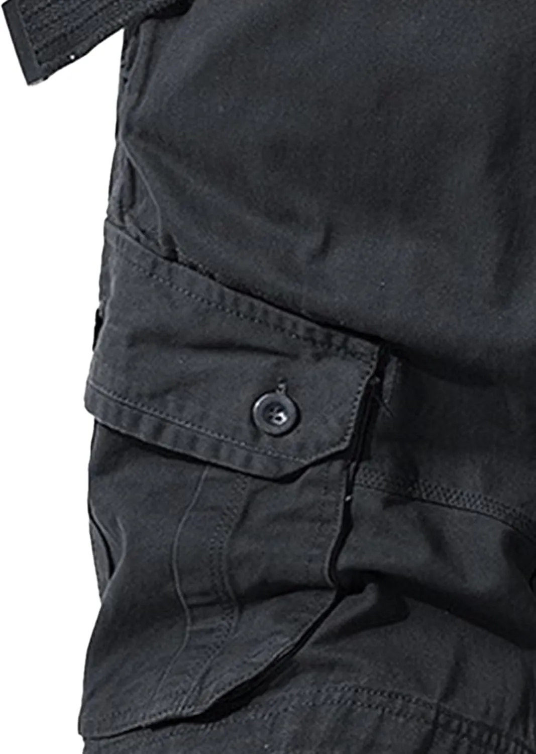 Men's Military Cargo Jean Trunk Outdoor Twill with Pockets Shorts Relaxed Fit Elastic Camo Short Pant