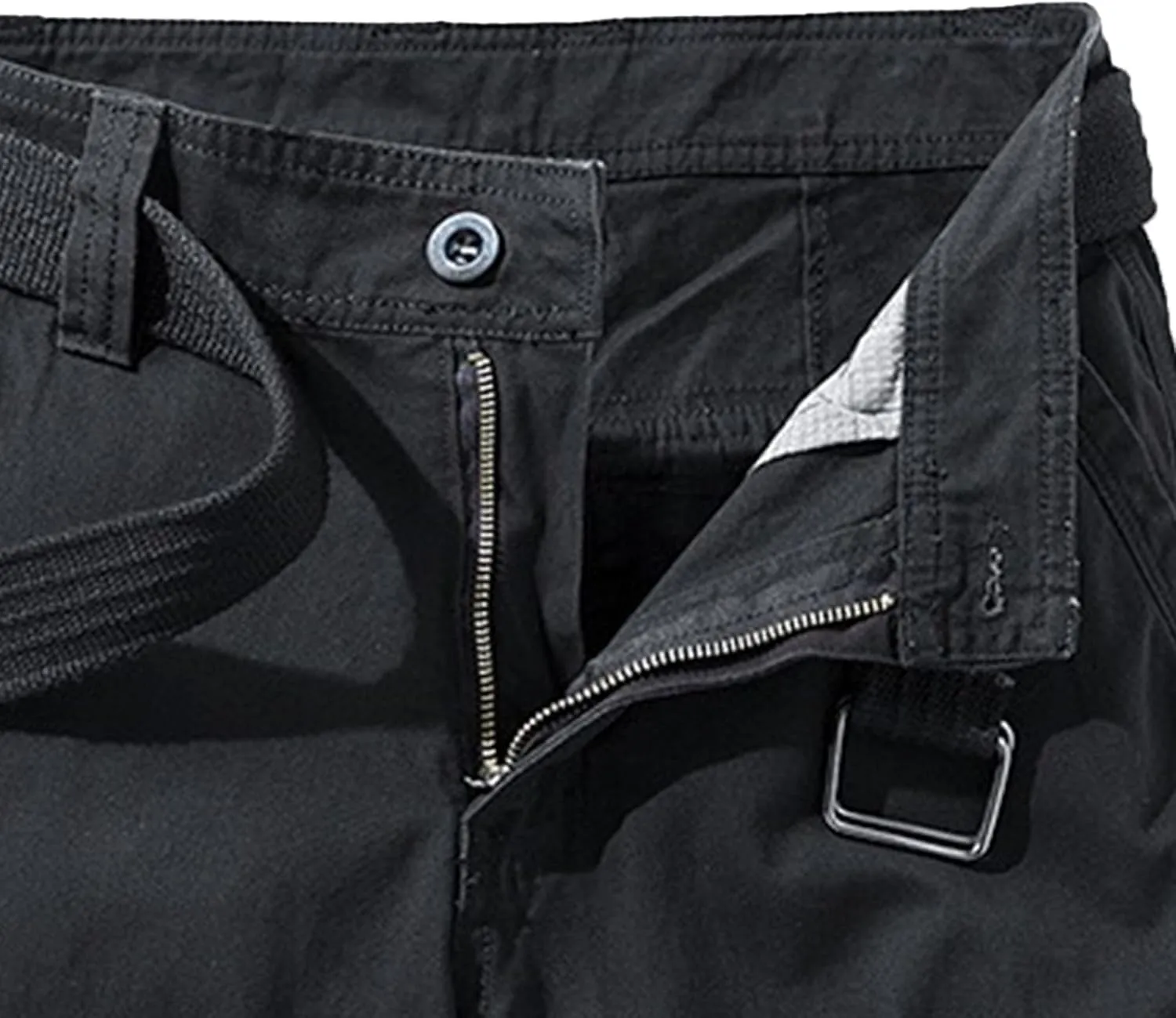 Men's Military Cargo Jean Trunk Outdoor Twill with Pockets Shorts Relaxed Fit Elastic Camo Short Pant