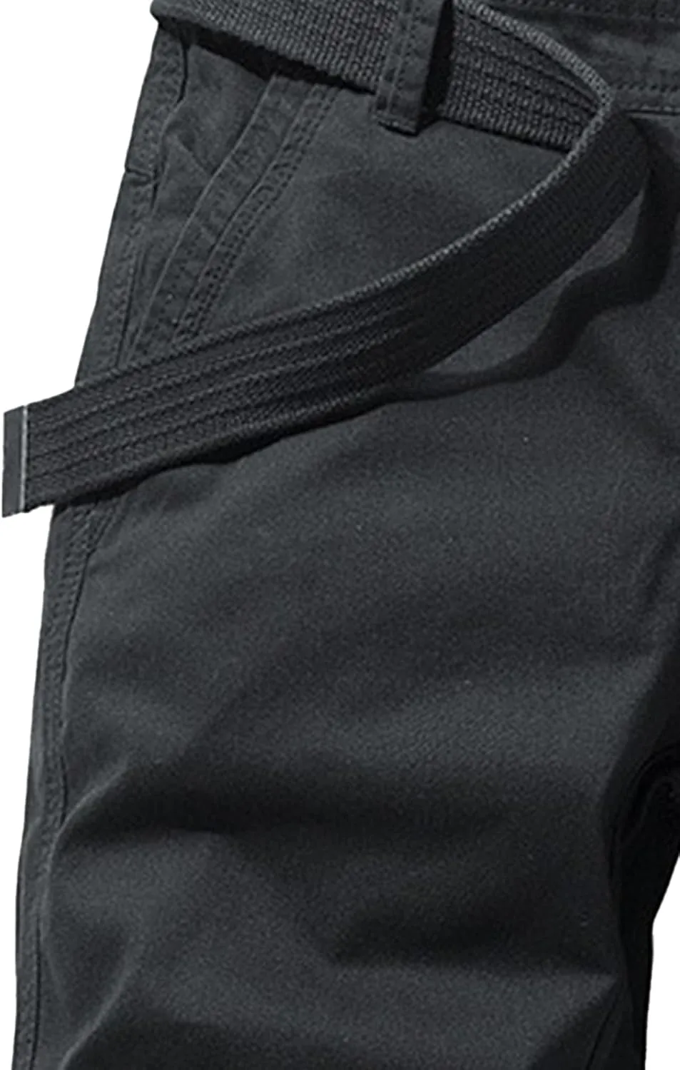 Men's Relaxed Fit Outdoor Jean Trunk Cotton Twill Lightweight Cargo Shorts Zipper Pockets Solid Hiking Short Pants