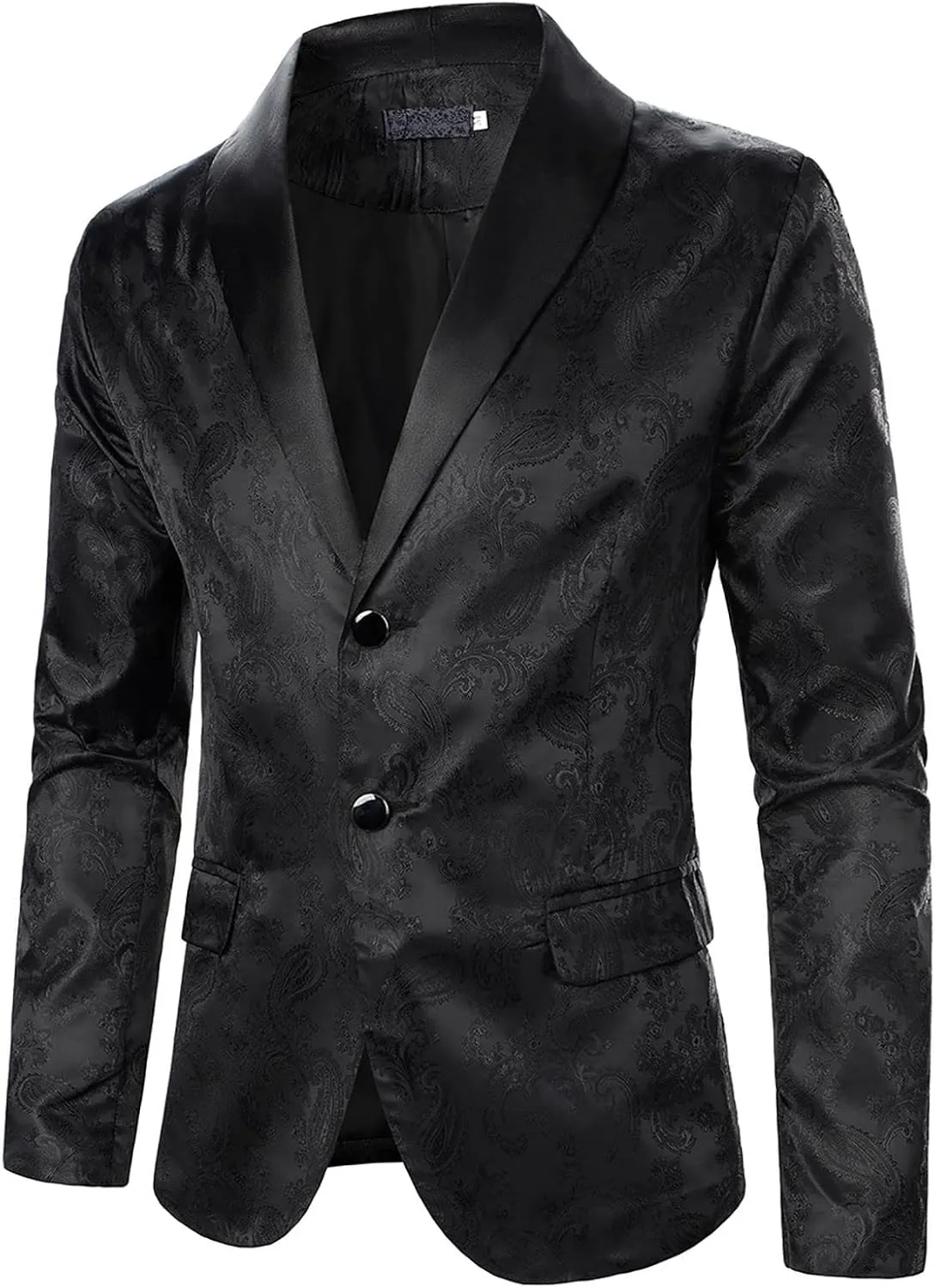 Mens Stylish Dinner Tux Dress Blazer Retro Tuxedo Jackets for Dinner Party Wedding Prom Slim Fit Suit Jacket Sport Coats