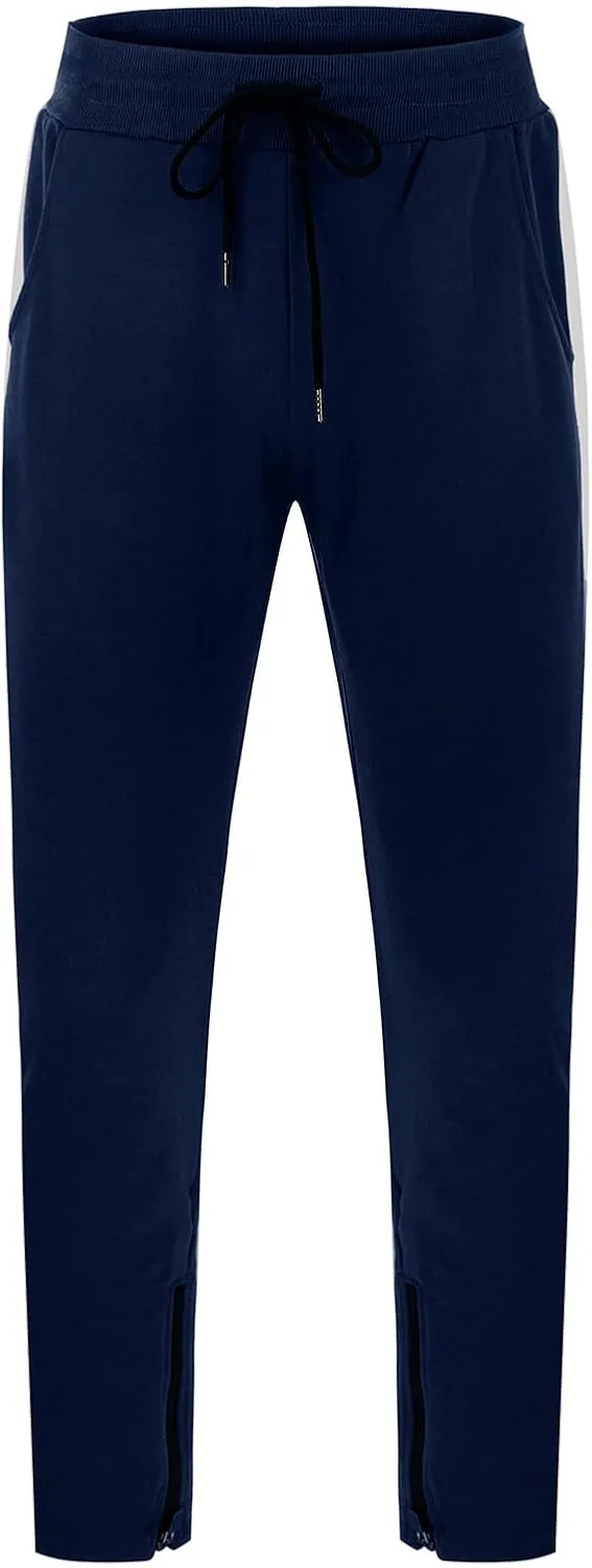 Mens Sweatpants with Pockets Hiking Linen Working Riding Elastic Waist Skinny Joggers Motorcycle Summer Cloth