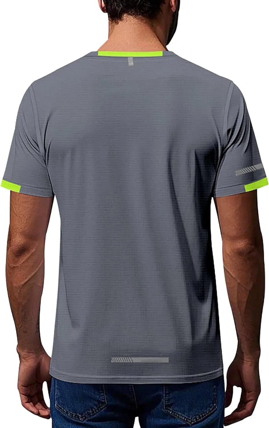 Mens Workout Shirts Quick Dry Running Athletic Moisture Wicking Tees Summer Casual Short Sleeve Crewneck Muscle Tops