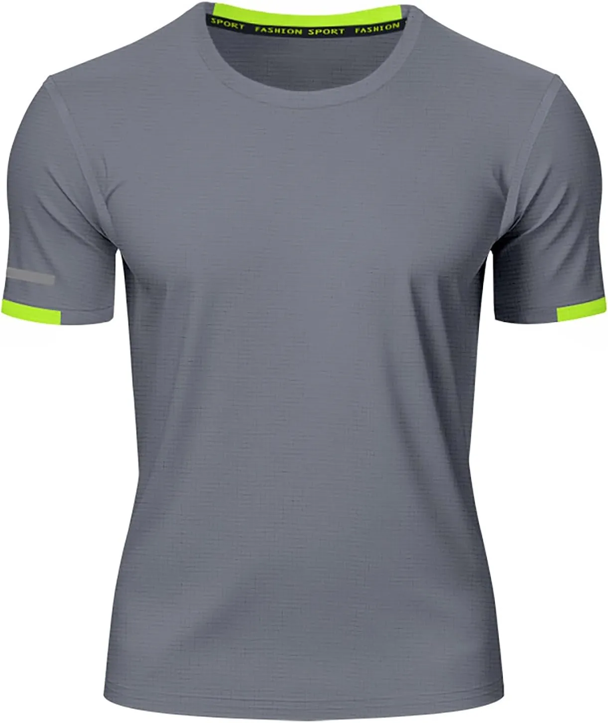 Mens Workout Shirts Quick Dry Running Athletic Moisture Wicking Tees Summer Casual Short Sleeve Crewneck Muscle Tops