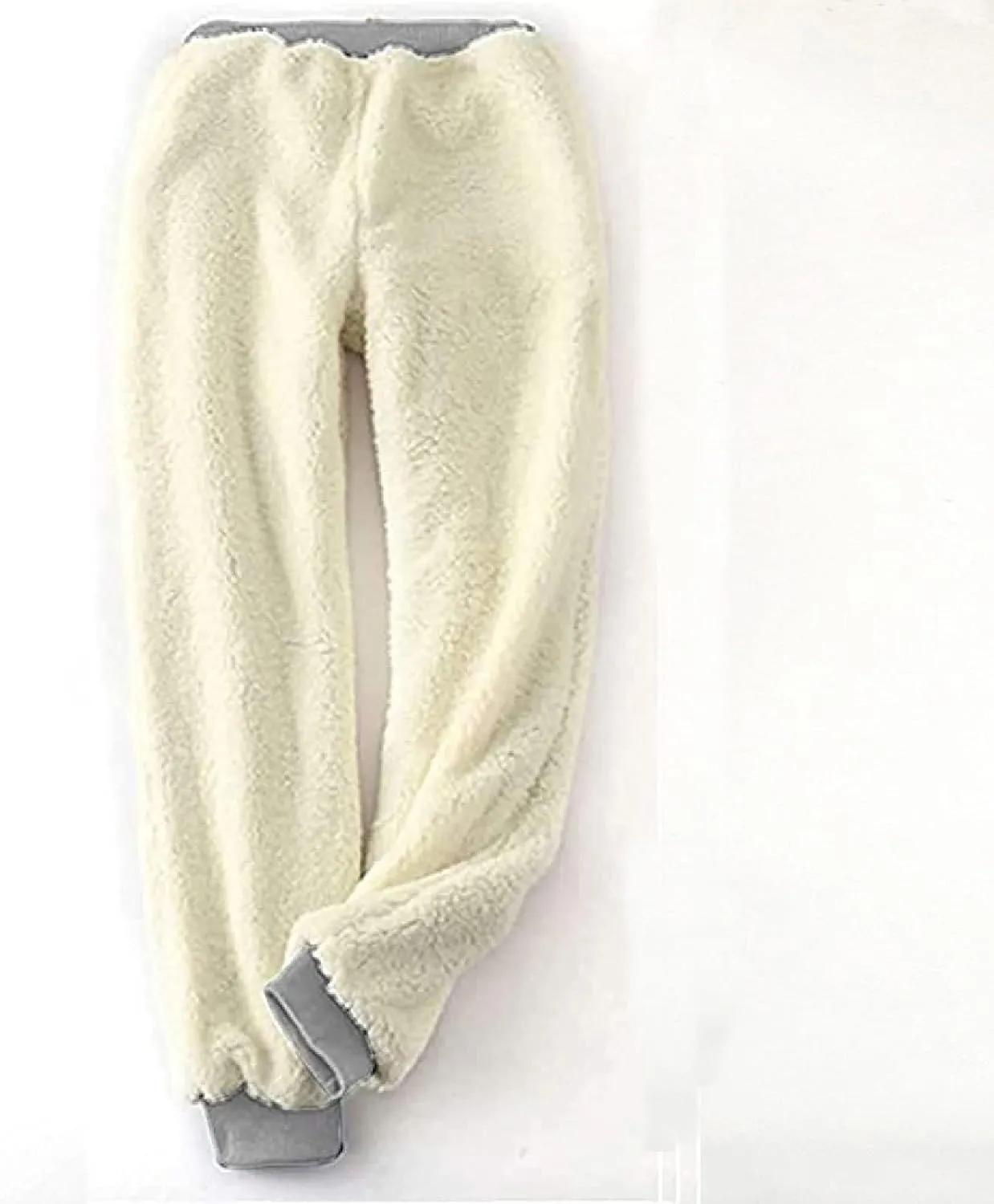 NATHGAM Sherpa Lined Sweatpants Women Thermal Winter Warm Fleece Jogger High Waisted Plus Size Track Pant for Athletic Active