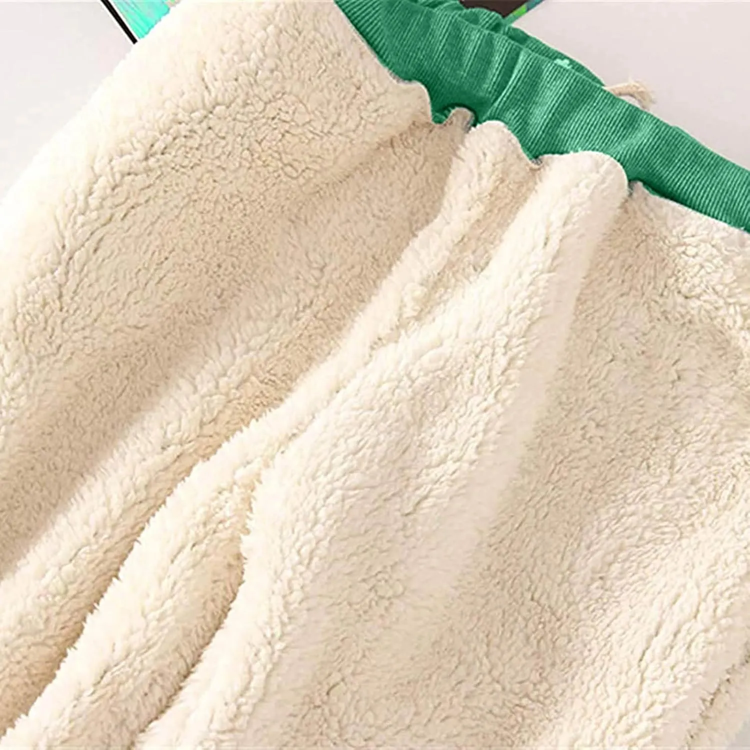 NATHGAM Sherpa Lined Sweatpants Women Thermal Winter Warm Fleece Jogger High Waisted Plus Size Track Pant for Athletic Active