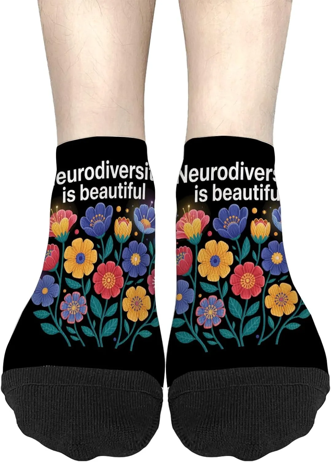 Neurodiversity Is Beautiful No Show Socks Womens Invisible Sock Mens