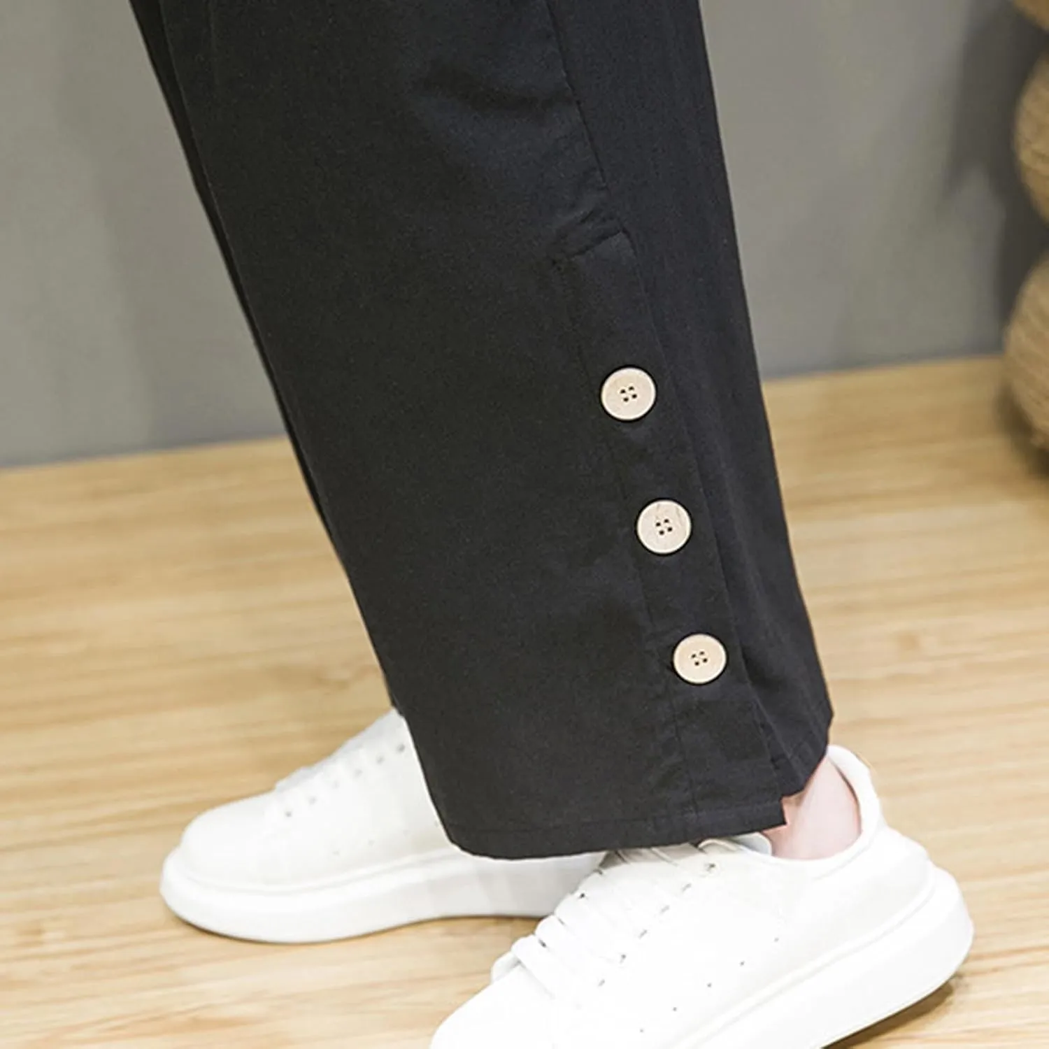 Ninja Pants Harem Men Summer Wear Lounge Linen Hip Hop Hippie Trousers Mens Beach for Everyday Bohemian Cotton