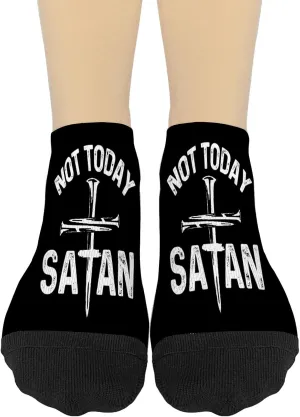 Not Today Satan Women's Ankle Socks Short Socks Women's
